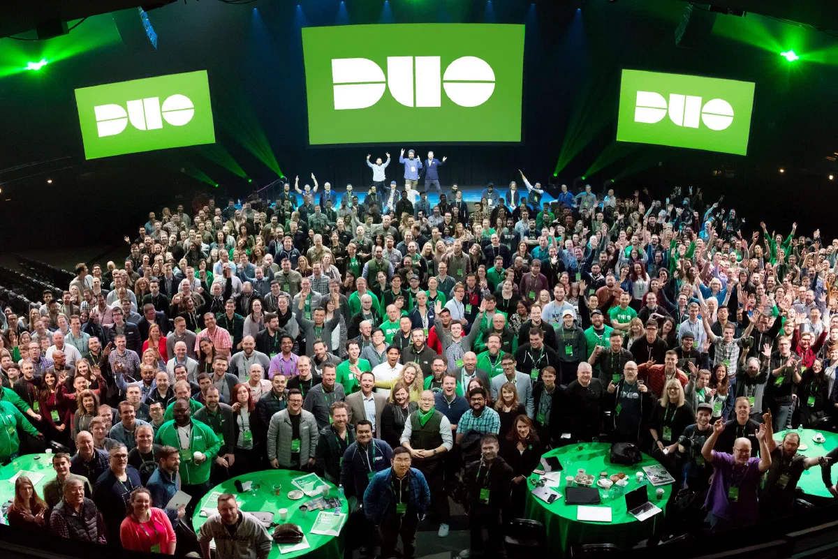 The Duo team at a company kickoff